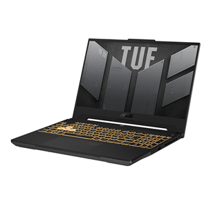 Asus TUF Gaming F15 (2022), 15.6'', 144 Hz, i7, 16 GB, 512 GB, RTX3050Ti, W11H, tumši pelēka - Portatīvais dators