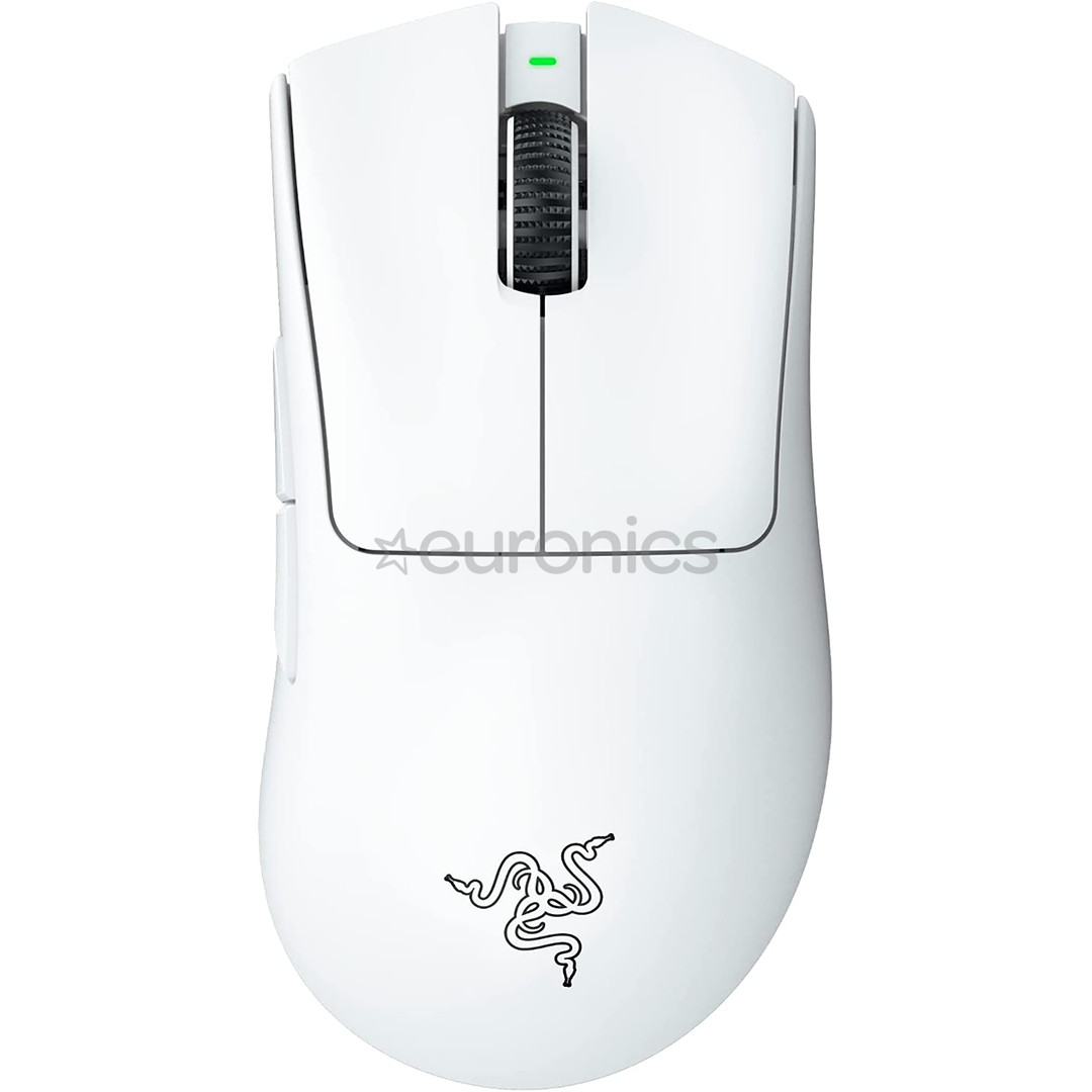 Razer DeathAdder V3 Pro, optiskā, balta - Bezvadu datorpele