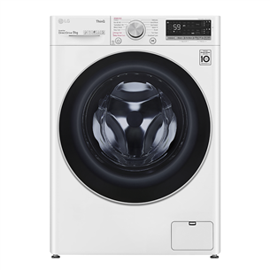 LG, TurboWash, 9 kg, depth 56.5 cm, 1400 rpm - Front Load Washing Machine F4WV509S1EA