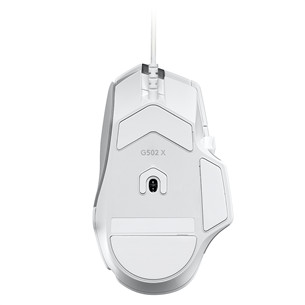Logitech G502 X, optiskā, balta - Datorpele ar vadu
