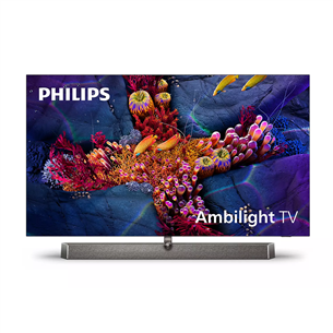 Philips OLED937, OLED, UHD 4K, 65", centra statīvs, pelēka - Televizors