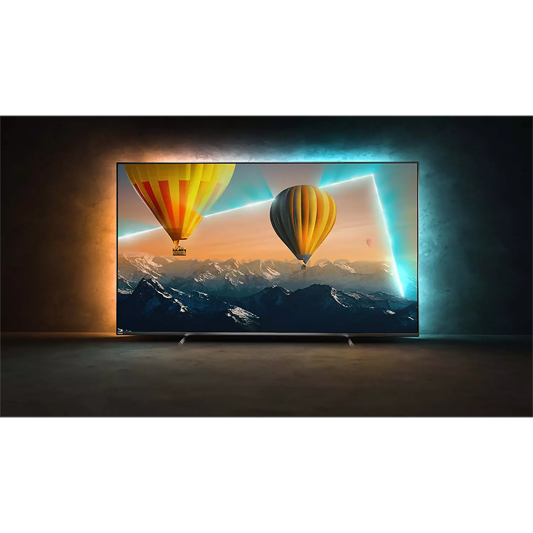 Philips PUS8057, 43'', Ultra HD, LED LCD, sānu statīvs, pelēka - Televizors