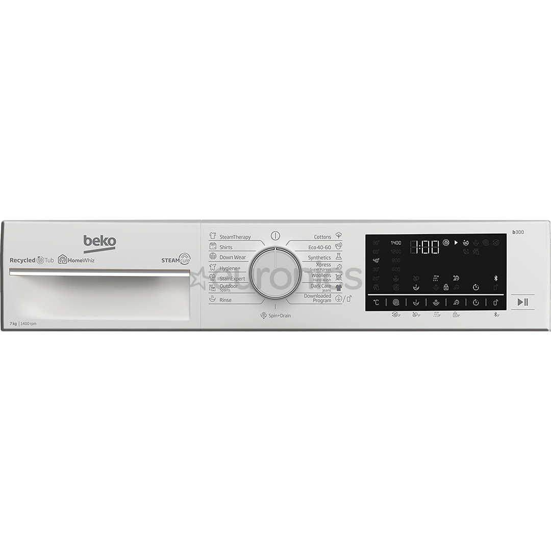 Beko, Beyond, 7 kg, depth 49.6 cm, 1400 rpm - Front Load Washing Machine