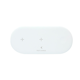 Ksix 3in1 Wireless Charger, 10W, Qi Tech, Apple & Android, white - Wireless charger BXCQI10QC
