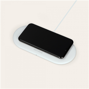 Ksix 3in1 Wireless Charger, 10W, Qi Tech, Apple & Android, balta - Bezvadu lādētājs