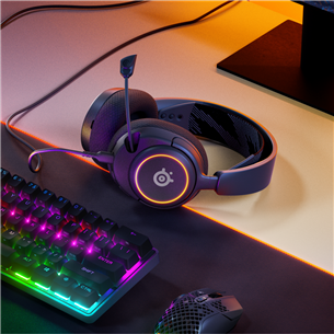 Steelseries Arctis Nova 3, melna - Austiņas ar mikrofonu