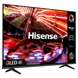Hisense E7HQ, QLED, 4K UHD, 50", sānu statīvs, melna - Televizors 50E7HQ