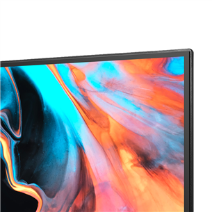 Hisense E7HQ, 55'', 4K UHD, QLED, боковые ножки, черный - Телевизор