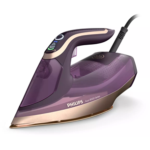 Philips Azur 8000, 3000 W, violeta/zelta - Tvaika gludeklis