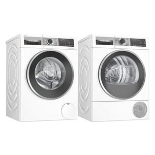 Bosch, 9 kg + 8 kg - Washing Machine + Clothes Dryer WGG244ABSN+WQG233CB