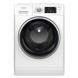 Whirlpool, 9 kg, dziļums 63 cm, 1400 apgr/min. - Veļas mazgājamā mašīna ar priekšējo ielādi FFD9469BCVEE