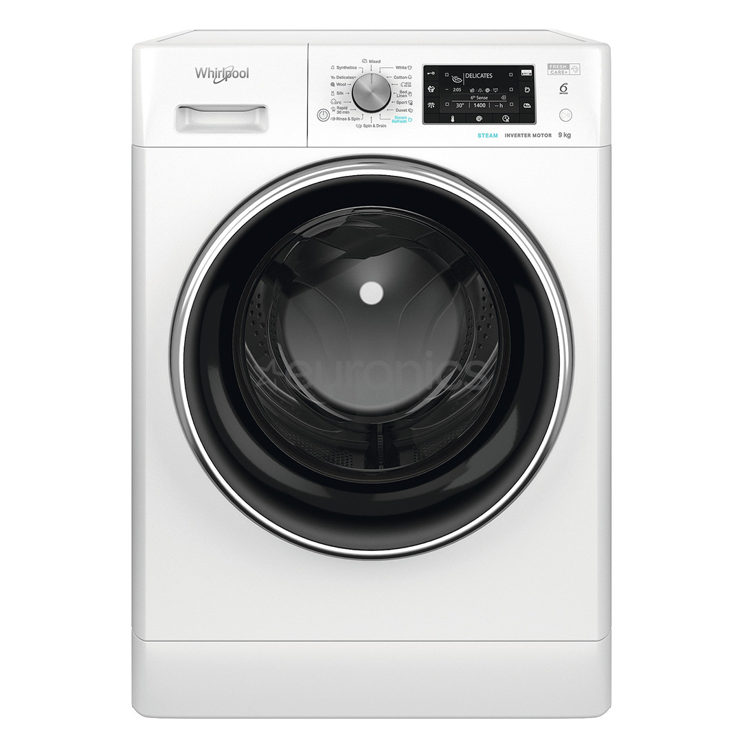 Whirlpool, 9 кг, глубина 63 см, 1400 об/мин - Стиральная машина с передней загрузкой