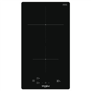 Whirlpool Domino, bez rāmja, platums 28.4 cm, melna - Iebūvējama indukcijas plīts virsma WSQ0530NE