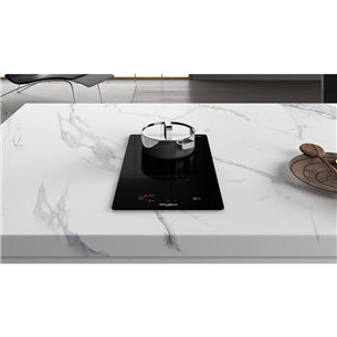 Whirlpool, width 28.4 cm, frameless, black - Built-in Induction Hob