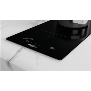 Whirlpool, width 28.4 cm, frameless, black - Built-in Induction Hob