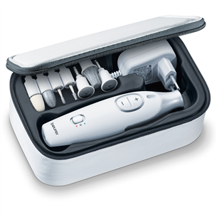 Beurer, white/grey - Manicure/pedicure set MP42