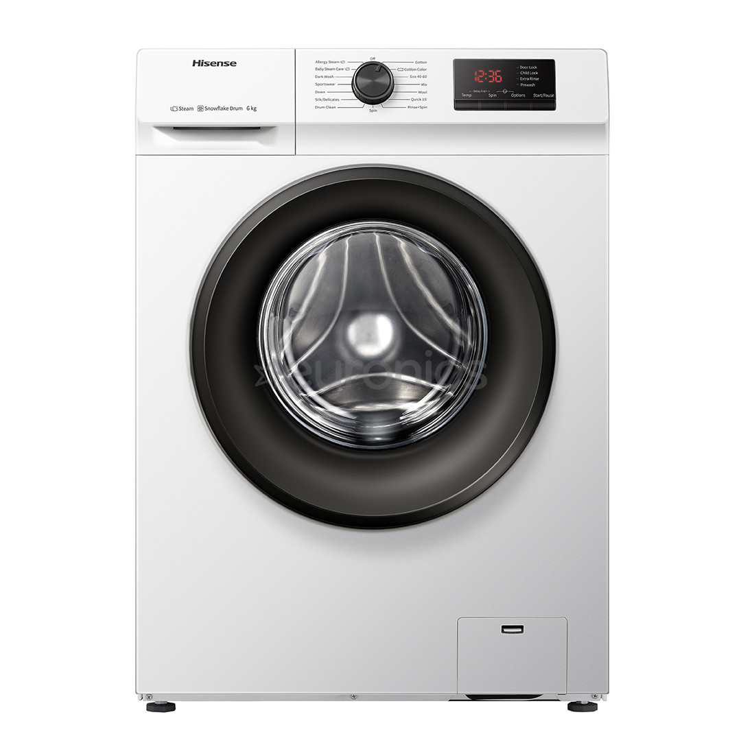 Hisense, 6 kg, depth 40 cm, 1000 rpm - Front Load Washing Machine