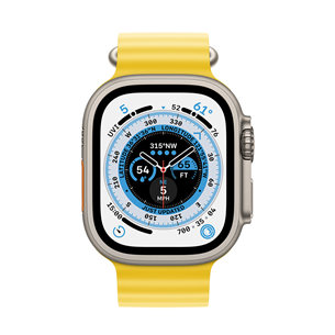Apple Watch Ultra, Ocean Band, yellow - Smartwatch
