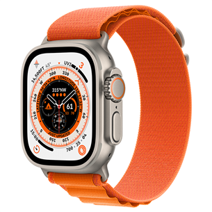 Apple Watch Ultra, Alpine Loop, Small, оранжевый - Смарт-часы