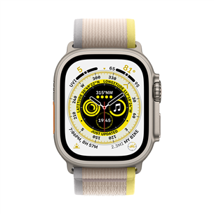 Apple Watch Ultra, Trail Loop, S/M, желтый/бежевый - Смарт-часы