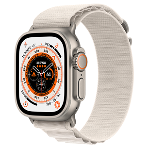 Apple Watch Ultra, Alpine Loop, Medium, starlight - Smartwatch MQFR3EL/A