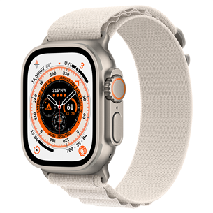 Apple Watch Ultra, Alpine Loop, Medium, pelēka/bēša - Viedpulkstenis