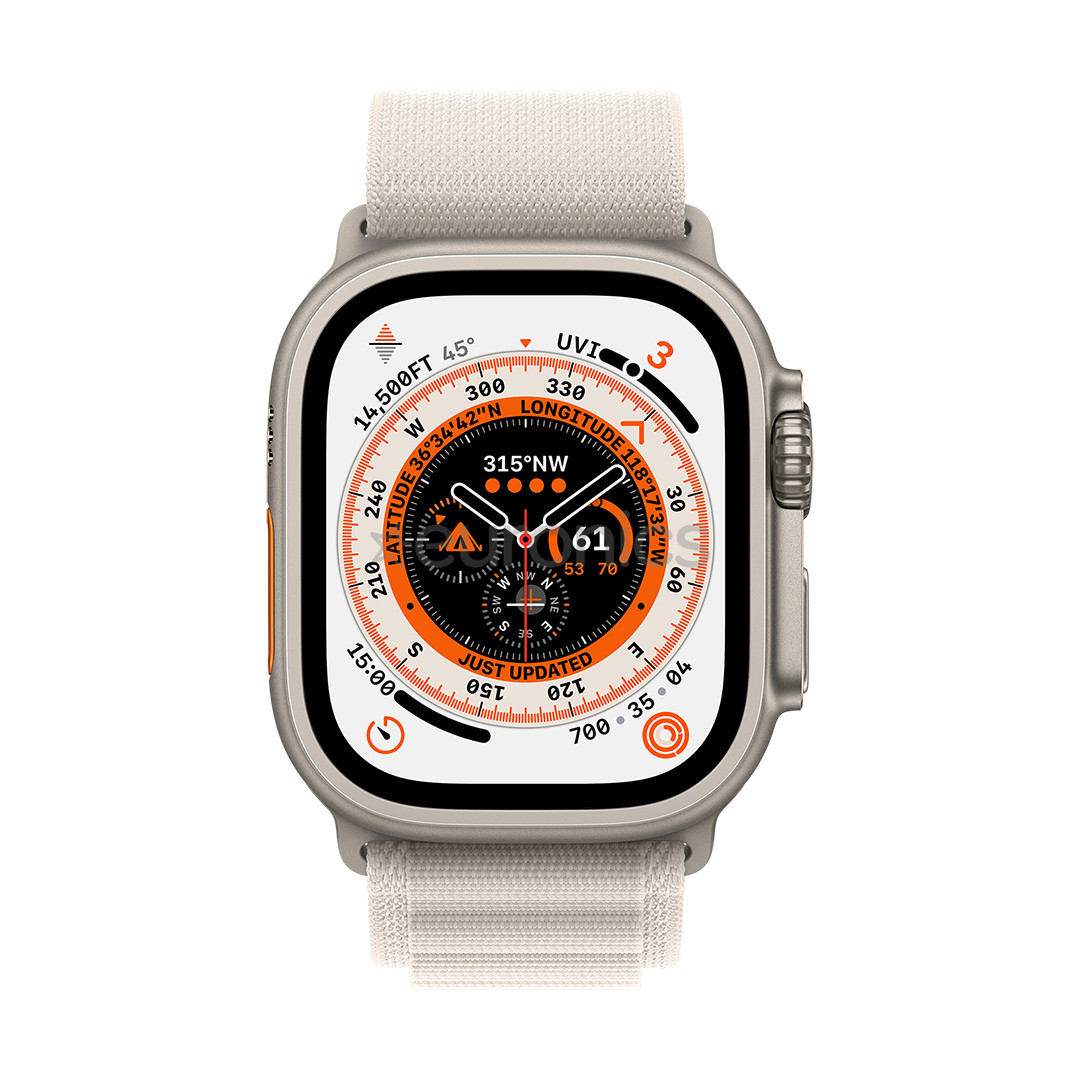 Apple Watch Ultra, Alpine Loop, Medium, бежевый - Смарт-часы