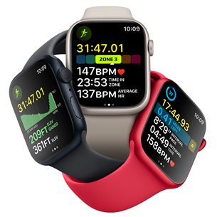 Apple Watch Series 8 GPS, Sport Band, 45 mm, (PRODUCT)RED - Viedpulkstenis