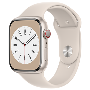 Apple Watch Series 8 GPS + Cellular, Sport Band, 45 мм, бежевый - Смарт-часы