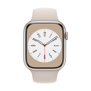 Apple Watch Series 8 GPS + Cellular, Sport Band, 45 mm, bēša - Viedpulkstenis