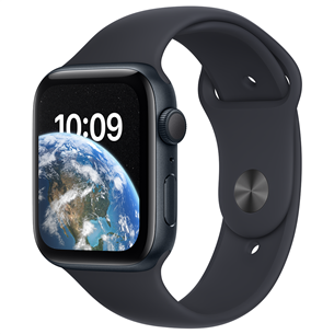 Apple Watch SE 2, GPS, Sport Band, 44 mm, tumši pelēka- Viedpulkstenis MNK03EL/A