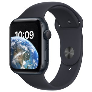 Apple Watch SE 2, GPS, Sport Band, 44 mm, tumši pelēka- Viedpulkstenis