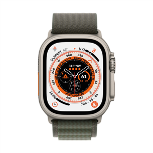 Apple Watch 49mm, Alpine Loop, M izmērs, zaļa - Siksniņa pulkstenim