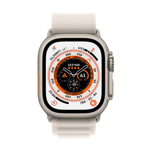 Apple Watch 49mm, Alpine Loop, S izmērs, bēša - Siksniņa pulkstenim