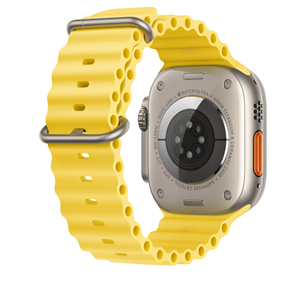 Apple Watch 49mm, Ocean Band, dzeltena - Siksniņa pulkstenim