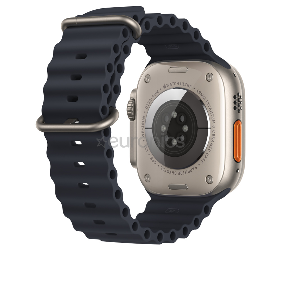 Apple Watch 49 мм, Ocean Band Extension, черный - Удлинитель для сменного ремешка