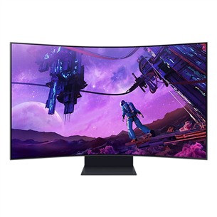 Samsung Odyssey Ark, 55'', Ultra HD, VA, melna - Ieliekts monitors