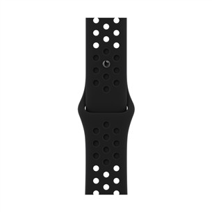 Apple Watch 41mm, Nike Sport Band, melna - Siksniņa pulkstenim