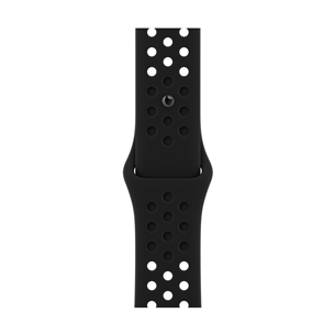 Apple Watch 41mm, Nike Sport Band, melna - Siksniņa pulkstenim