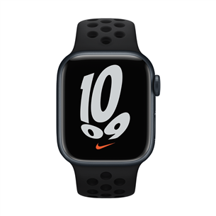 Apple Watch 41 мм, Nike Sport Band, черный - Сменный ремешок