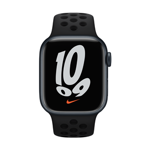 Apple Watch 41mm, Nike Sport Band, melna - Siksniņa pulkstenim