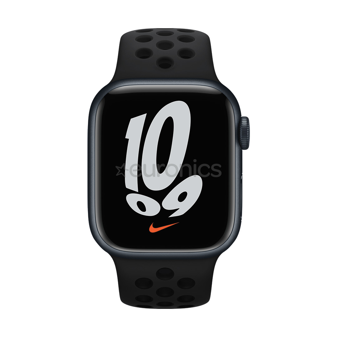 Apple Watch 41mm, Nike Sport Band, melna - Siksniņa pulkstenim