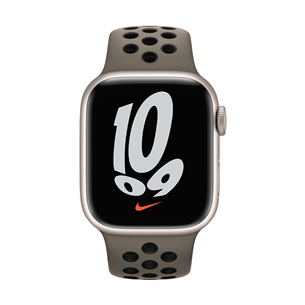 Apple Watch 41mm, Nike Sport Band, pelēka/brūna - Siksniņa pulkstenim