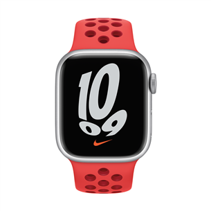 Apple Watch 41mm, Nike Sport Band, sarkana - Siksniņa pulkstenim