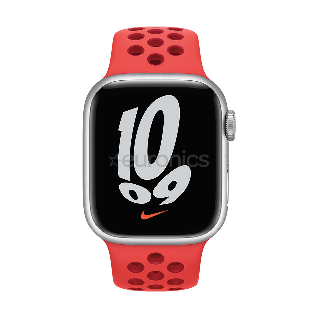 Apple Watch 41mm, Nike Sport Band, sarkana - Siksniņa pulkstenim