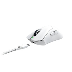 Razer DeathAdder V3 Pro, optiskā, balta - Bezvadu datorpele