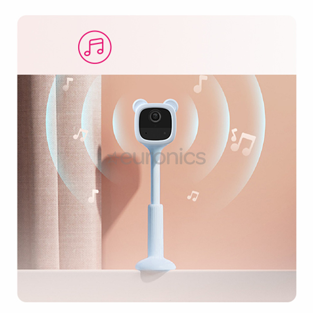 EZVIZ BM1 Bear, 2 MP, WiFi, nakts redzamība, gaiši zila - Video aukle