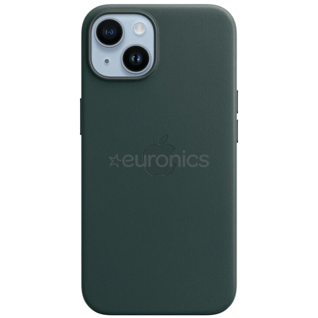 Apple iPhone 14 Leather Case with MagSafe, forest green - Case
