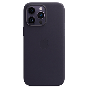 Apple iPhone 14 Pro Max Leather Case with MagSafe, фиолетовый - Кожаный чехол MPPP3ZM/A