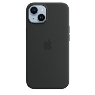 Apple iPhone 14 Silicone Case with MagSafe, melna - Apvalks viedtālrunim MPRU3ZM/A